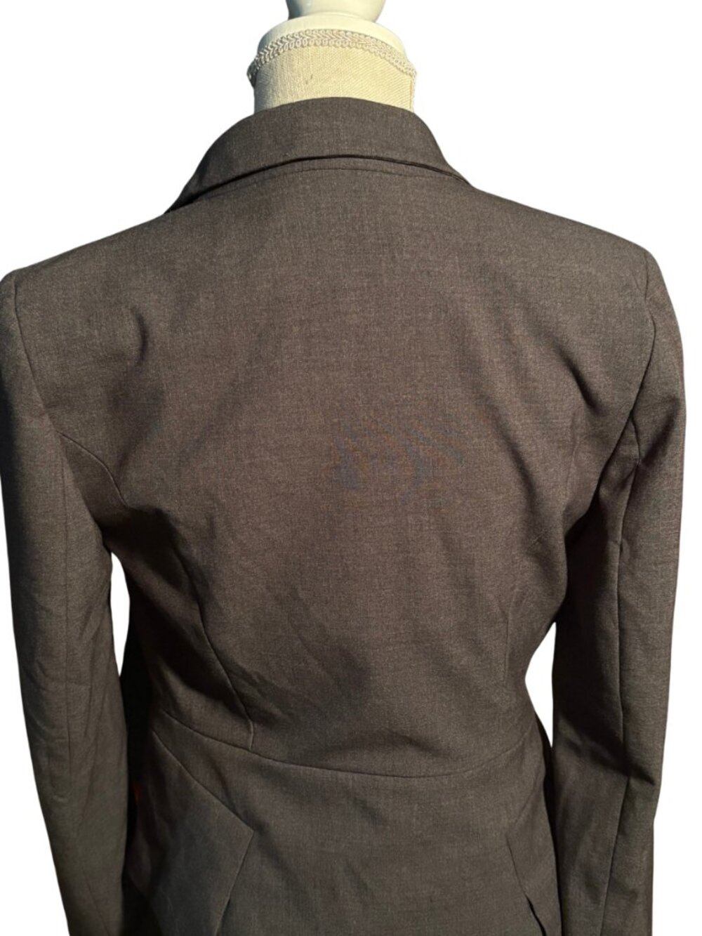 Worthington Blazer Size 6 Gray Career Jacket Fitted Tailored Office Stretch Work - Picture 4 of 7
